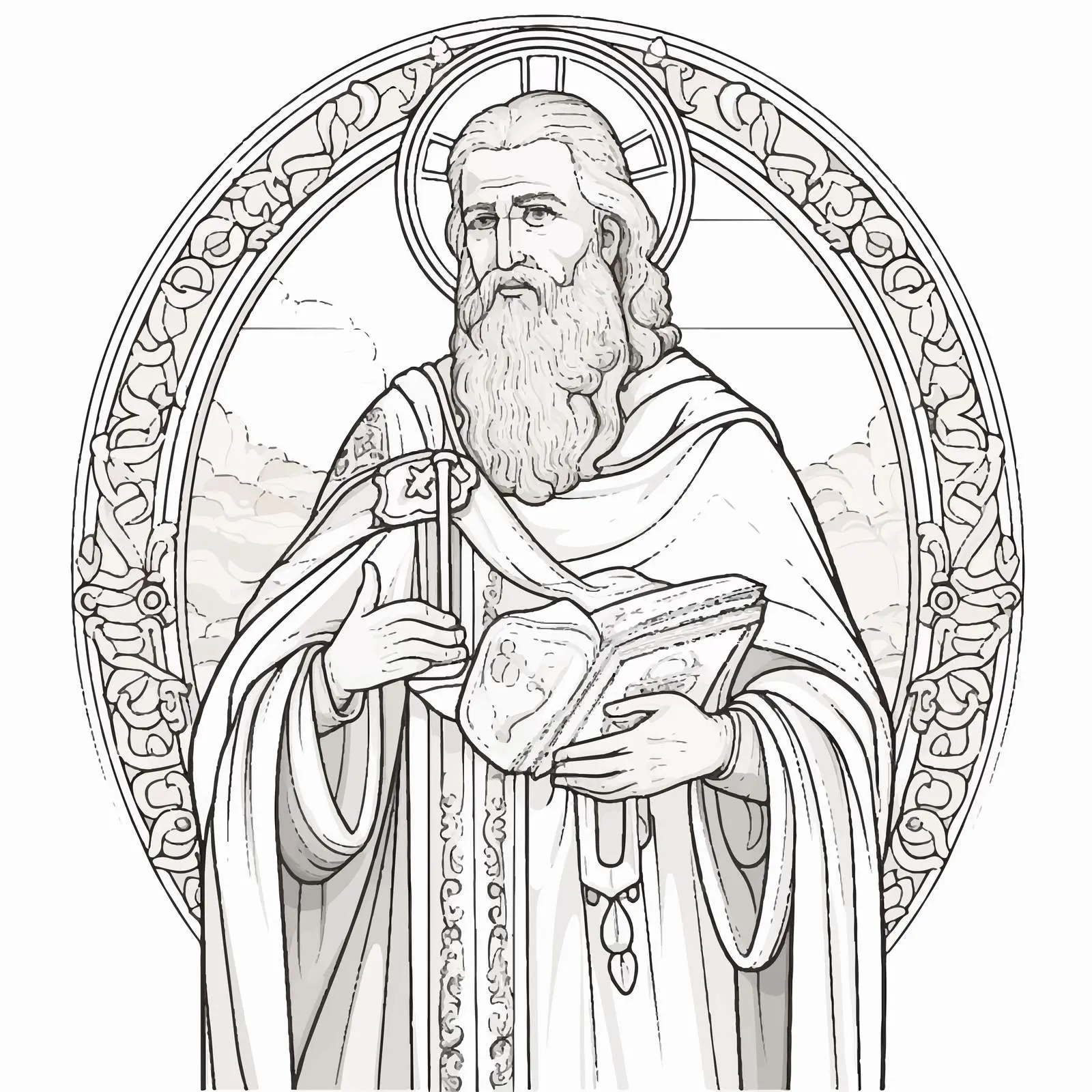 Jeremiah the Weeping Prophet Coloring Page – free spiritual growth image from Dotvec