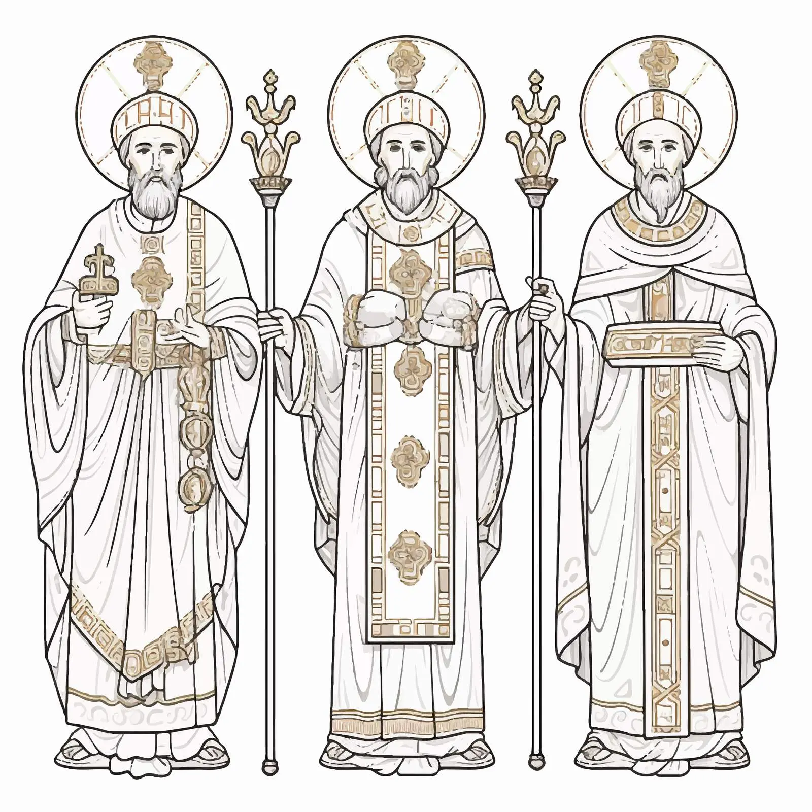 Saints Joanikije, Petrit, Prochor from Pece — free download from Dotvec