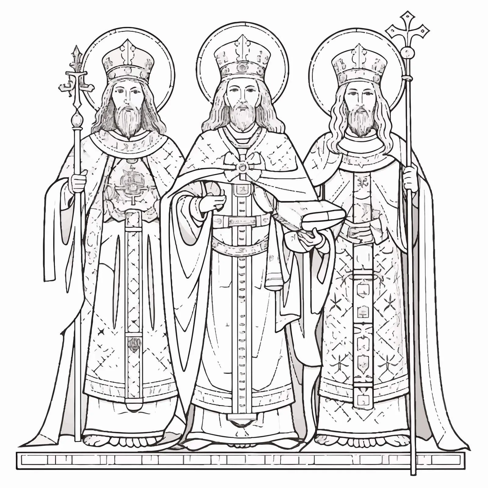 Saint Parascheva of the Balkans and Saint Constantinius — free download from Dotvec