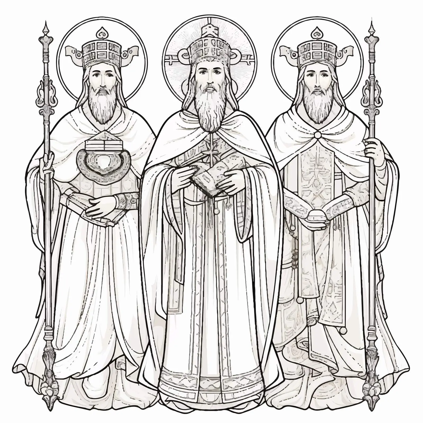 Saints Peter and Paul Apostle Vector Art – free divine messengers image from Dotvec