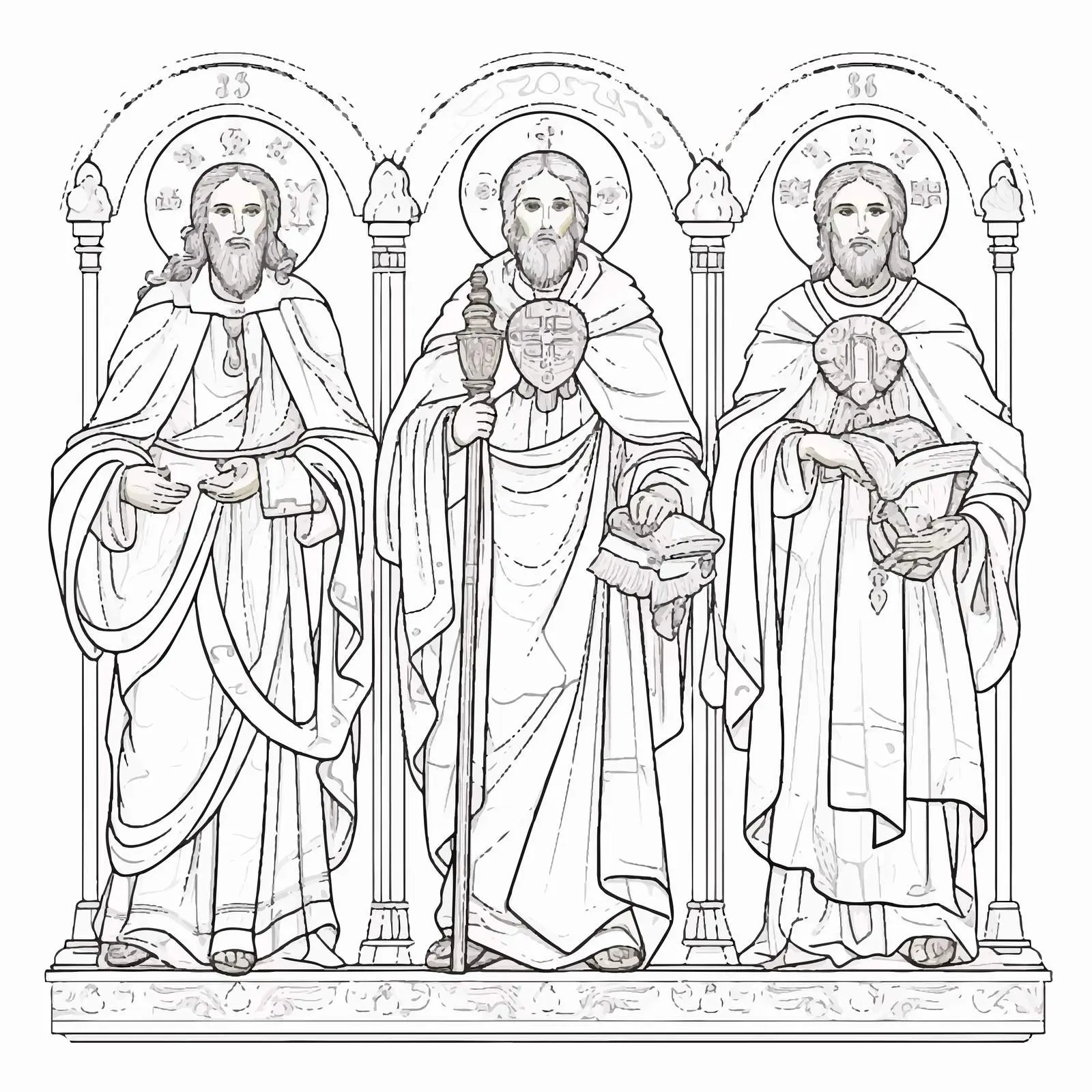 Saint Peter and Paul Apostles Vector Artwork — free download from Dotvec