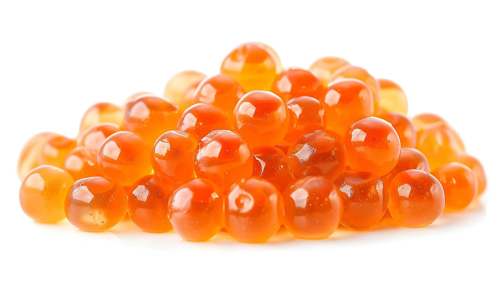 Exquisite Salmon Caviar Close-Up on White — free download from Dotvec