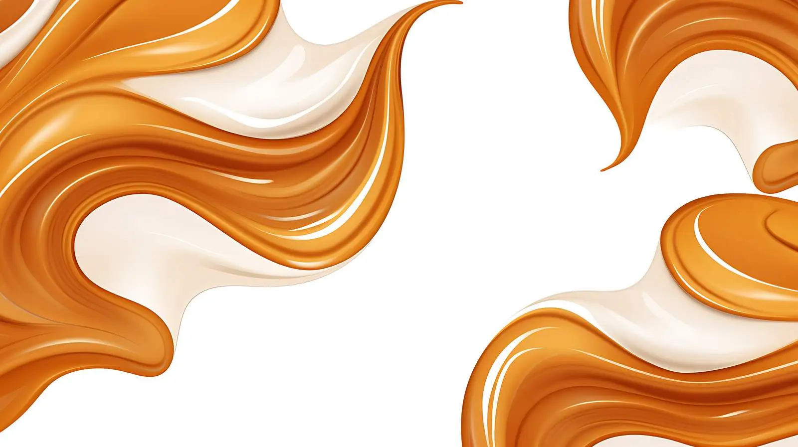 Salted Caramel Swirl Seamless Toffee Pattern — free download from Dotvec