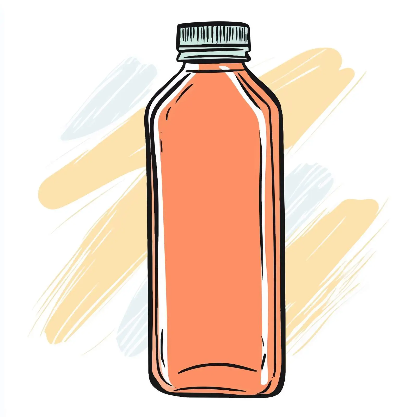 Cartoon Plastic Bottle Vector Illustration — free download from Dotvec