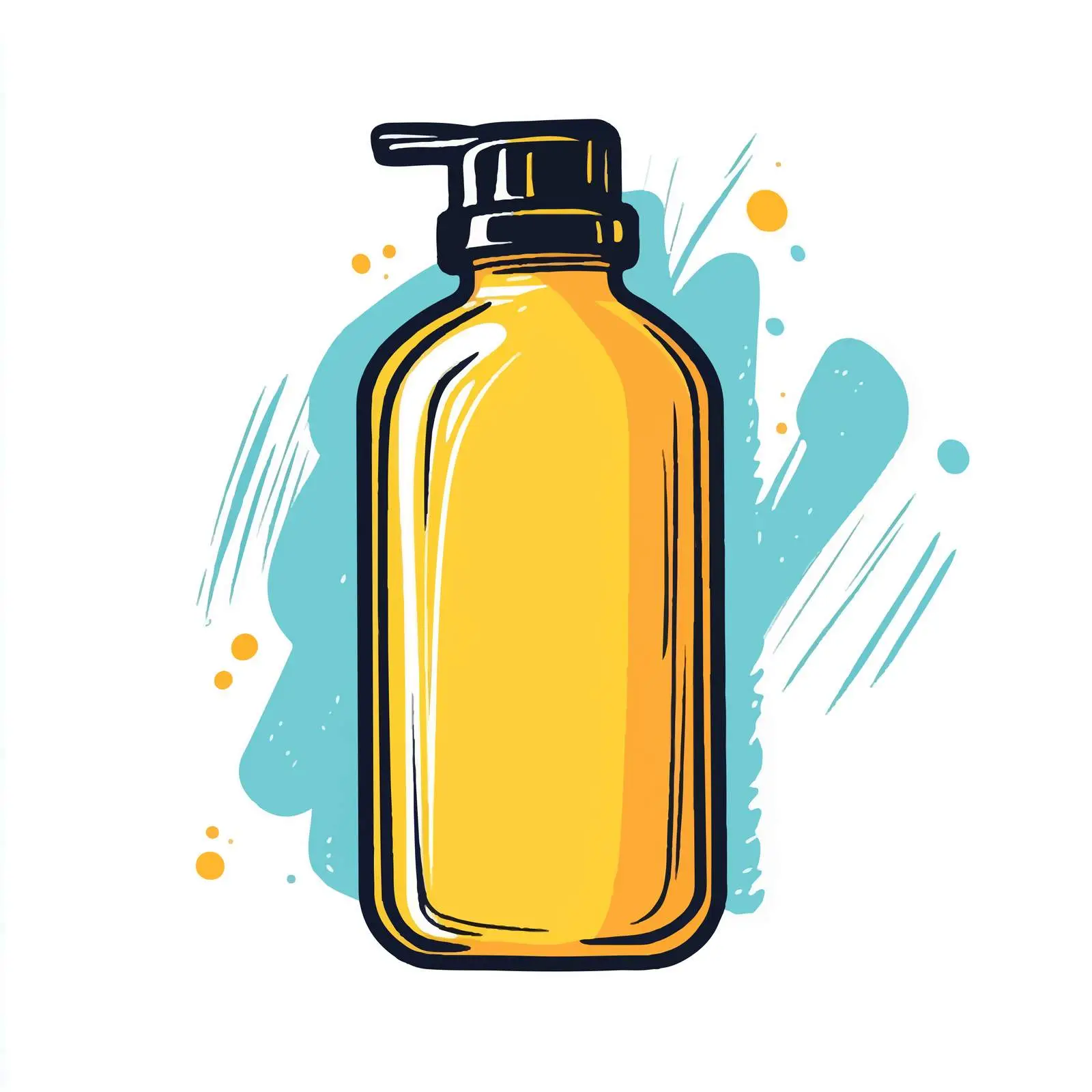 Cartoon Plastic Bottle Vector Illustration — free download from Dotvec