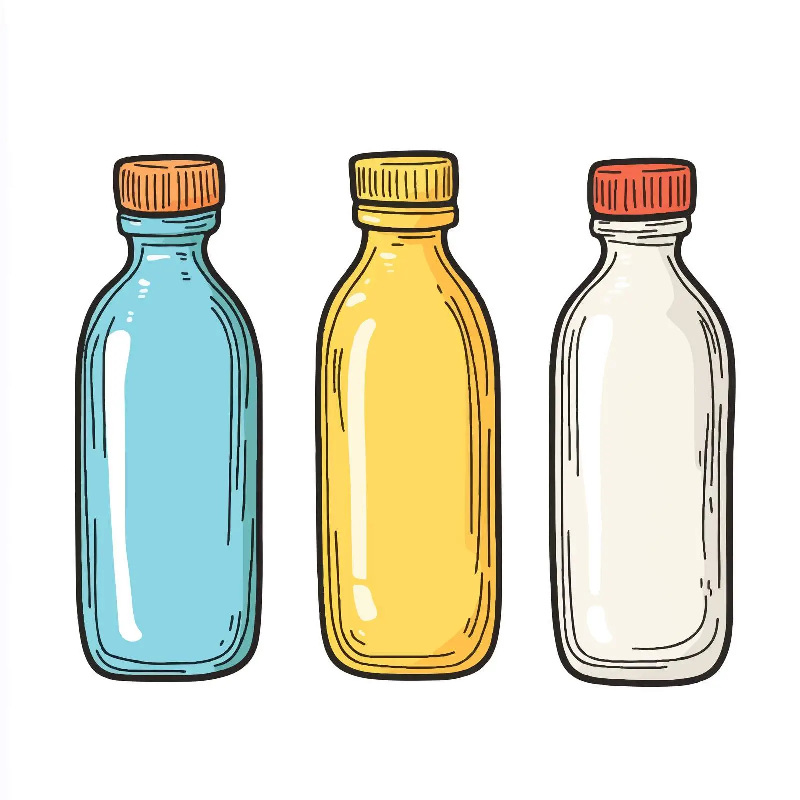 Cartoon Vector of Plastic Bottle Illustration — free download from Dotvec