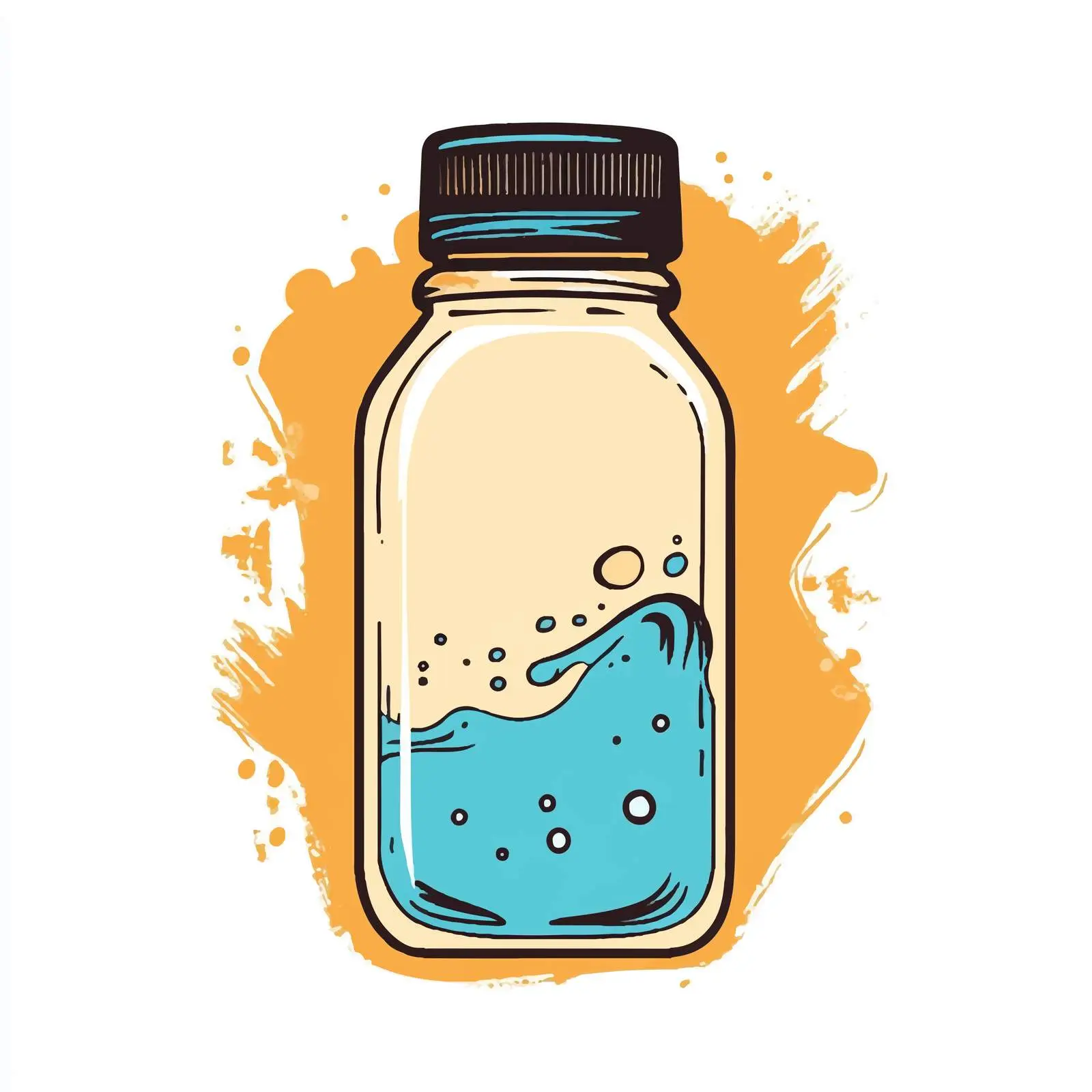 Cartoon Vector of Plastic Bottle Illustration — free download from Dotvec