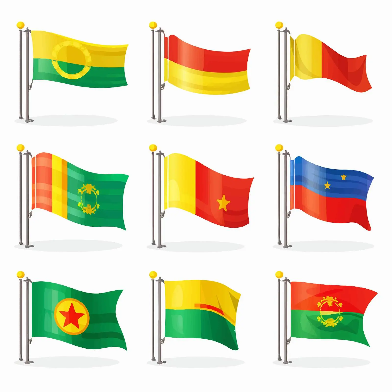 National Flag Color Sign In Clip Art – free identity graphics image from Dotvec