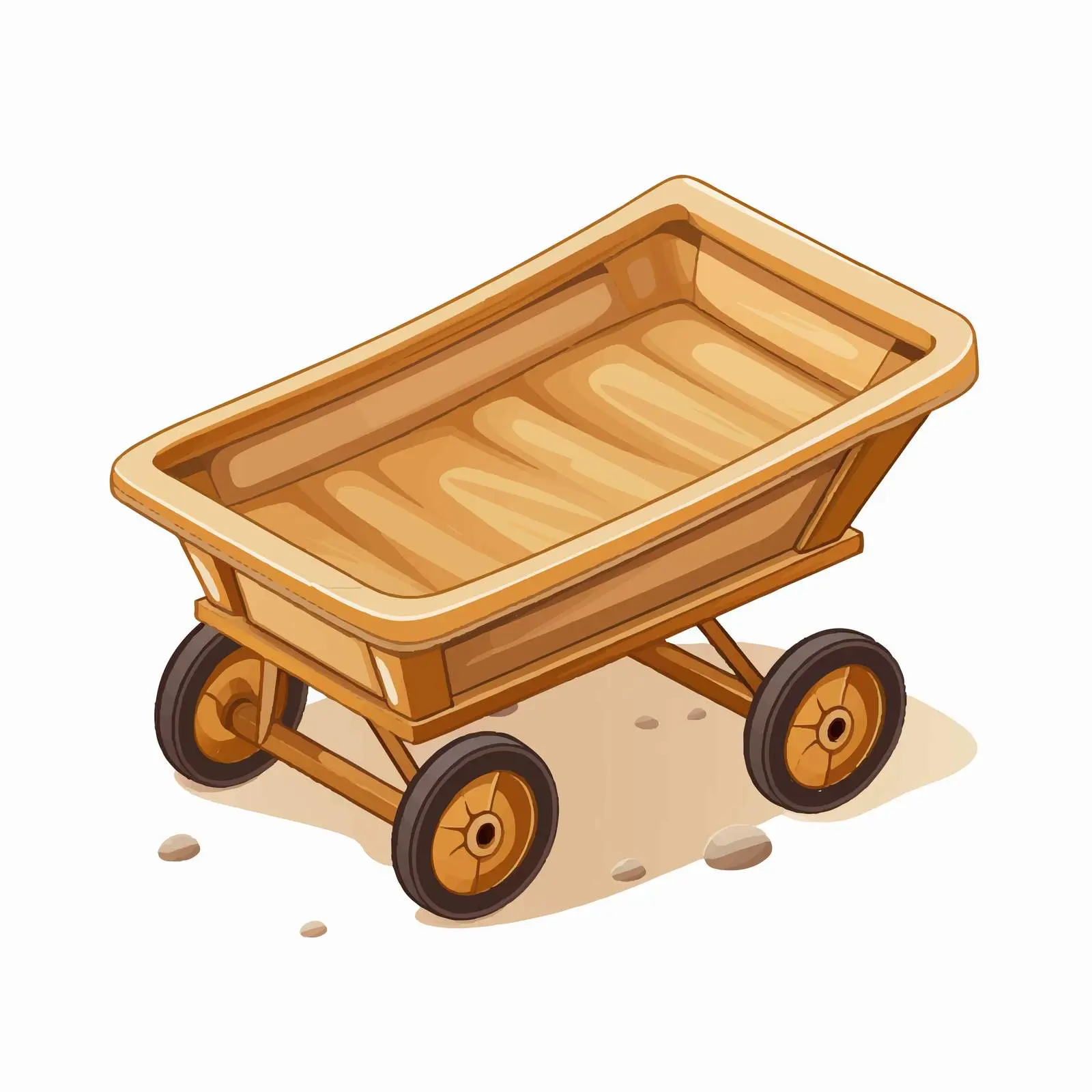 Isolated Sand Cart Vector Illustration on White Background — free download from Dotvec