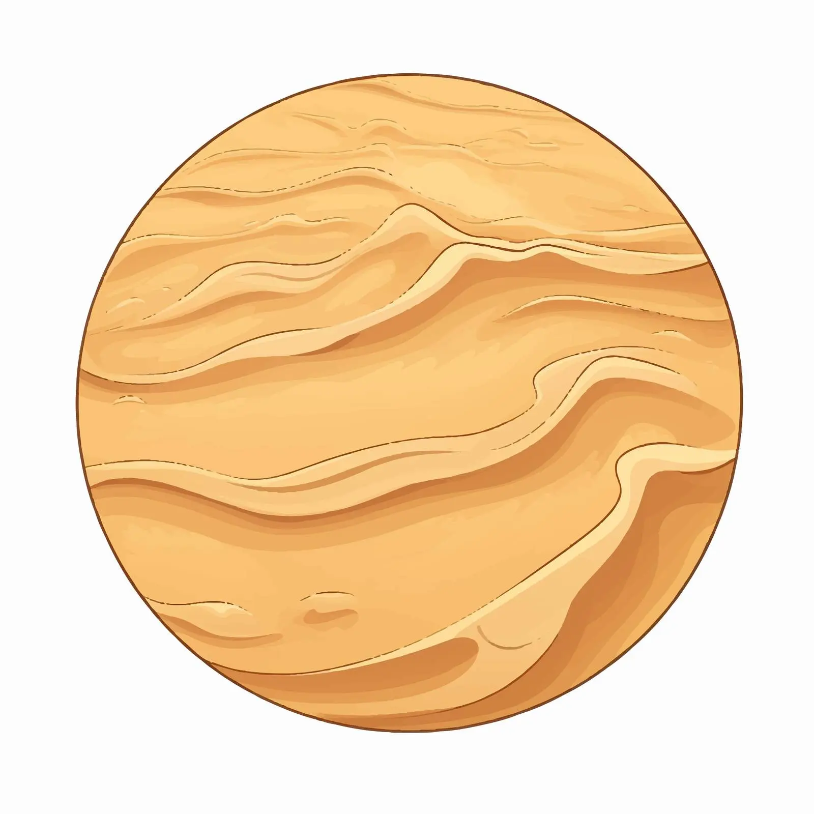 Isolated Sand Illustration on White Background – free earth science image from Dotvec