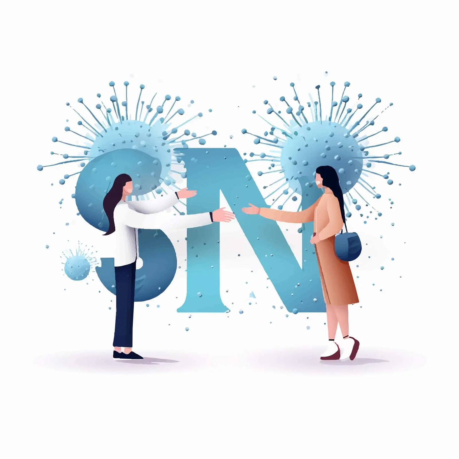 Sanitize Font Design for Virus Prevention – free bounce image from Dotvec