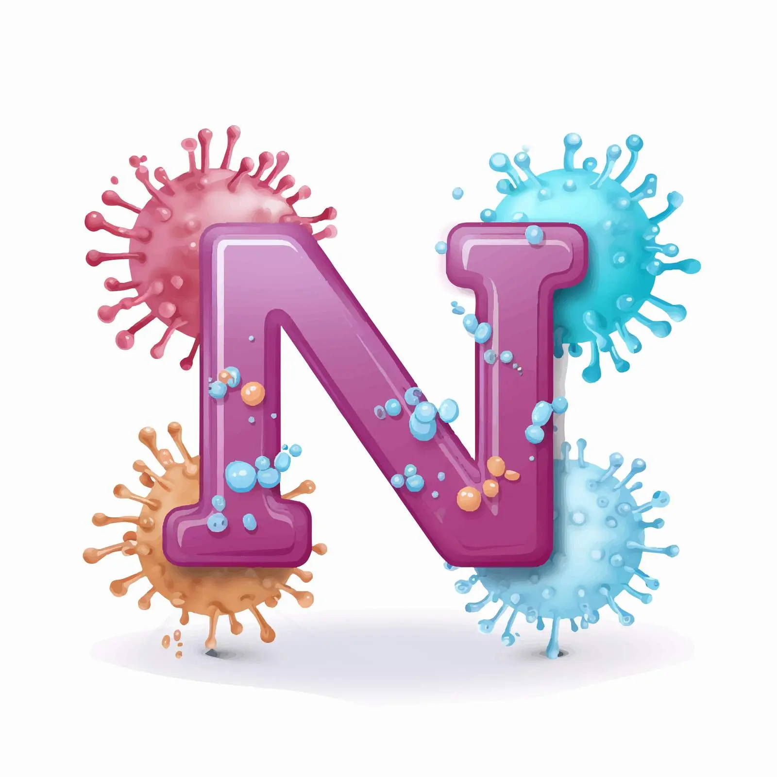 Hand Sanitization and Virus Spread Awareness Design – free virus awareness image from Dotvec