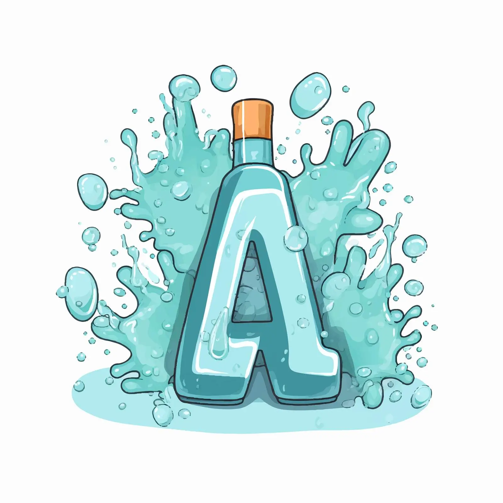 Cartoon Style Hand Sanitization Vector — free download from Dotvec