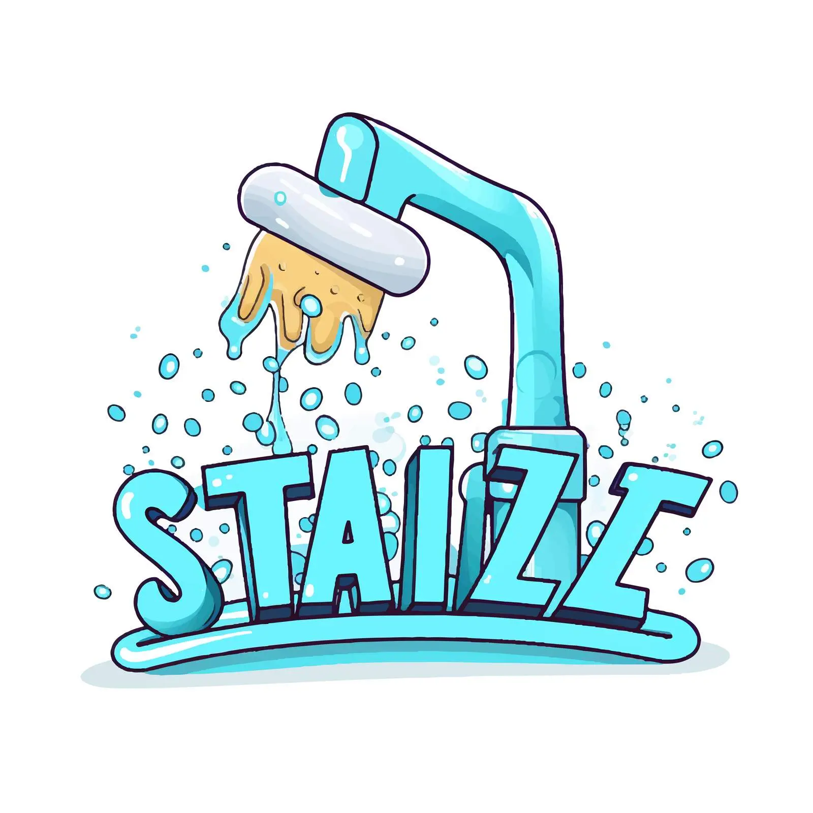 Cartoon Style Handwashing Sanitation Illustration — free download from Dotvec