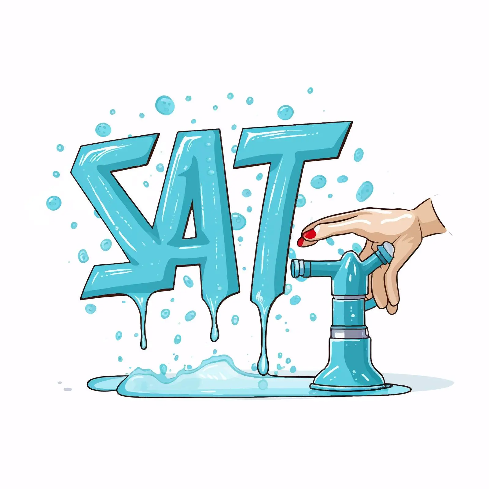 Cartoon Style Hand Washing Sanitization Graphic — free download from Dotvec