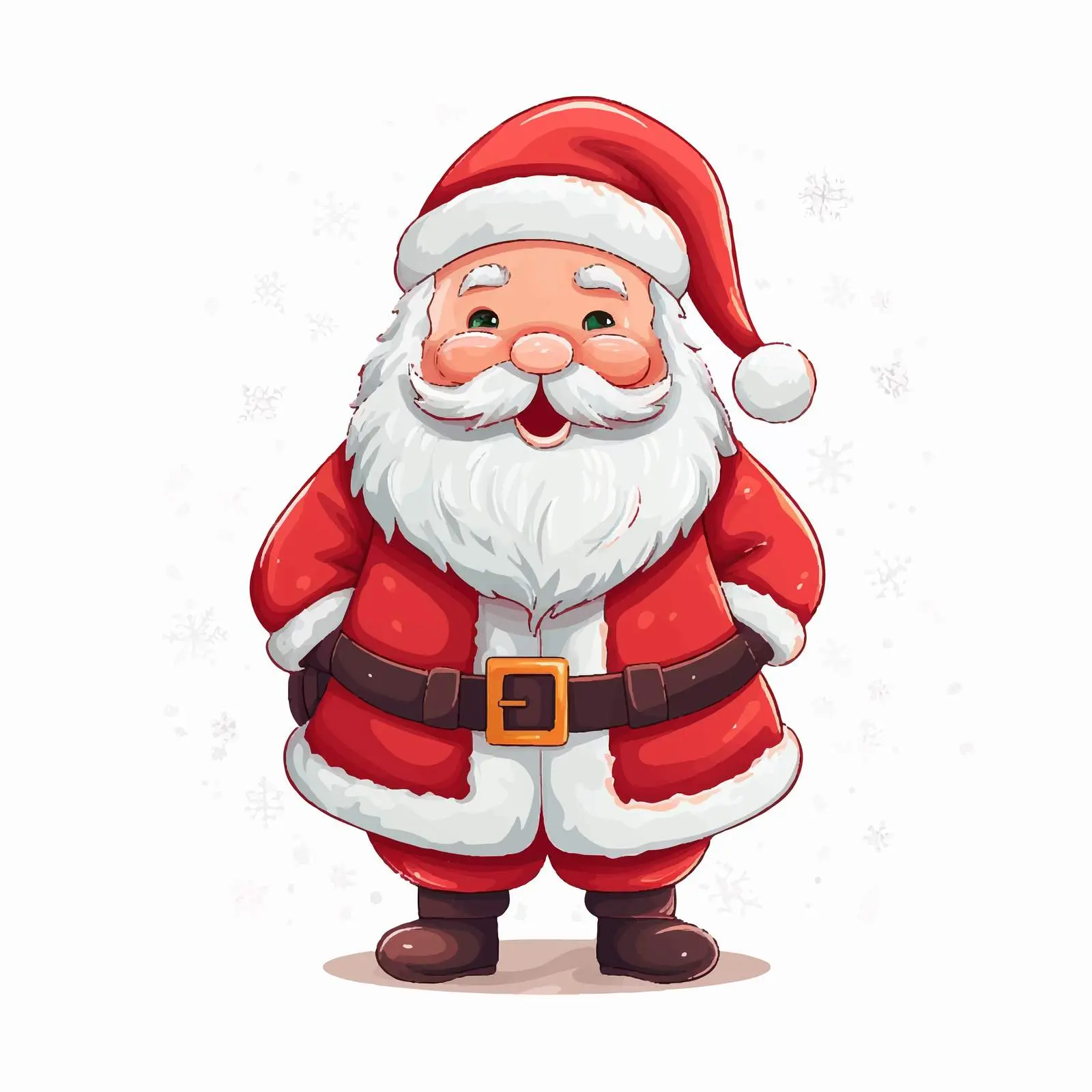 Santa Claus Cartoon Vector Christmas Card Design — free download from Dotvec