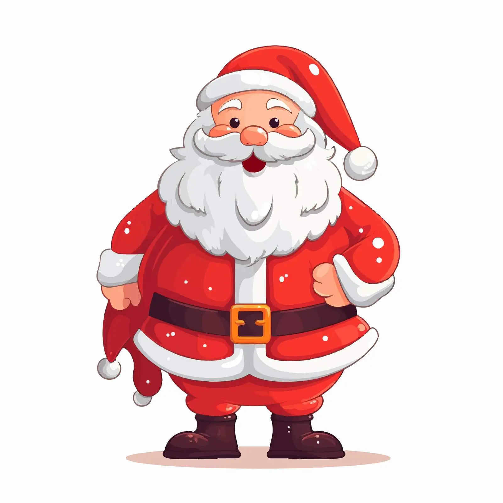 Santa Claus Cartoon Vector Christmas Card Illustration — free download from Dotvec