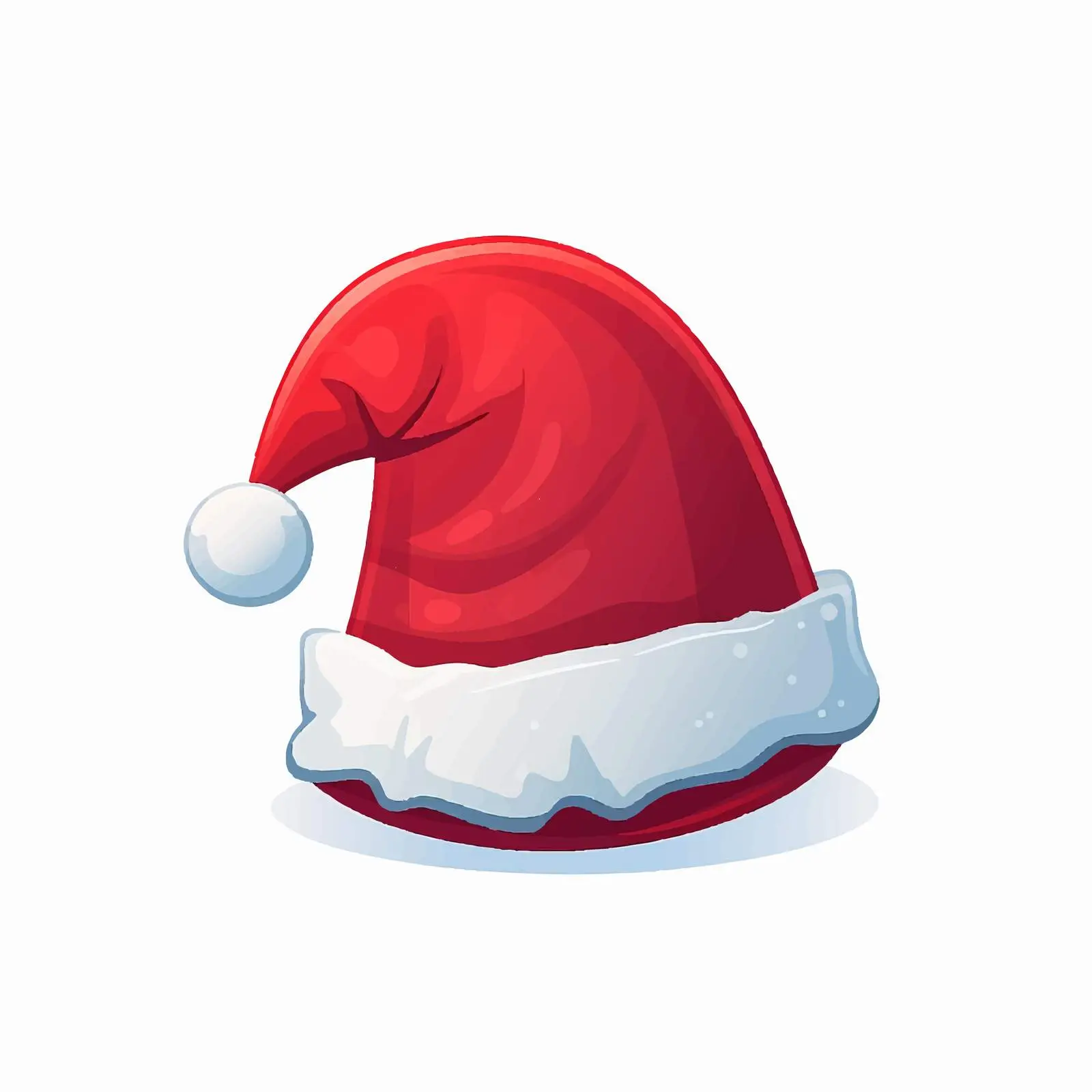 Santa Claus Headdress Flat Vector Illustration — free download from Dotvec