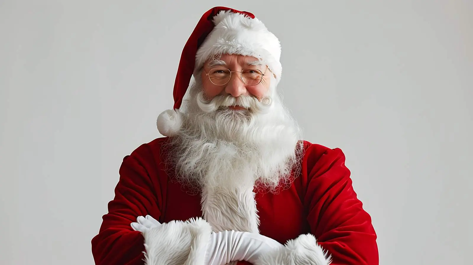 Santa Claus Standing Against White Background – free icon image from Dotvec