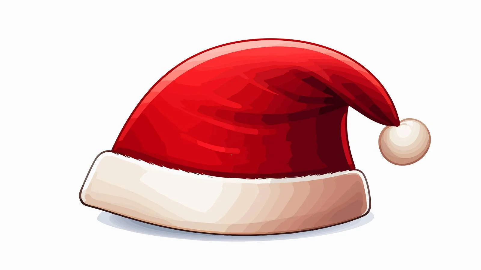 Santa Hat Cartoon Illustration — free download from Dotvec