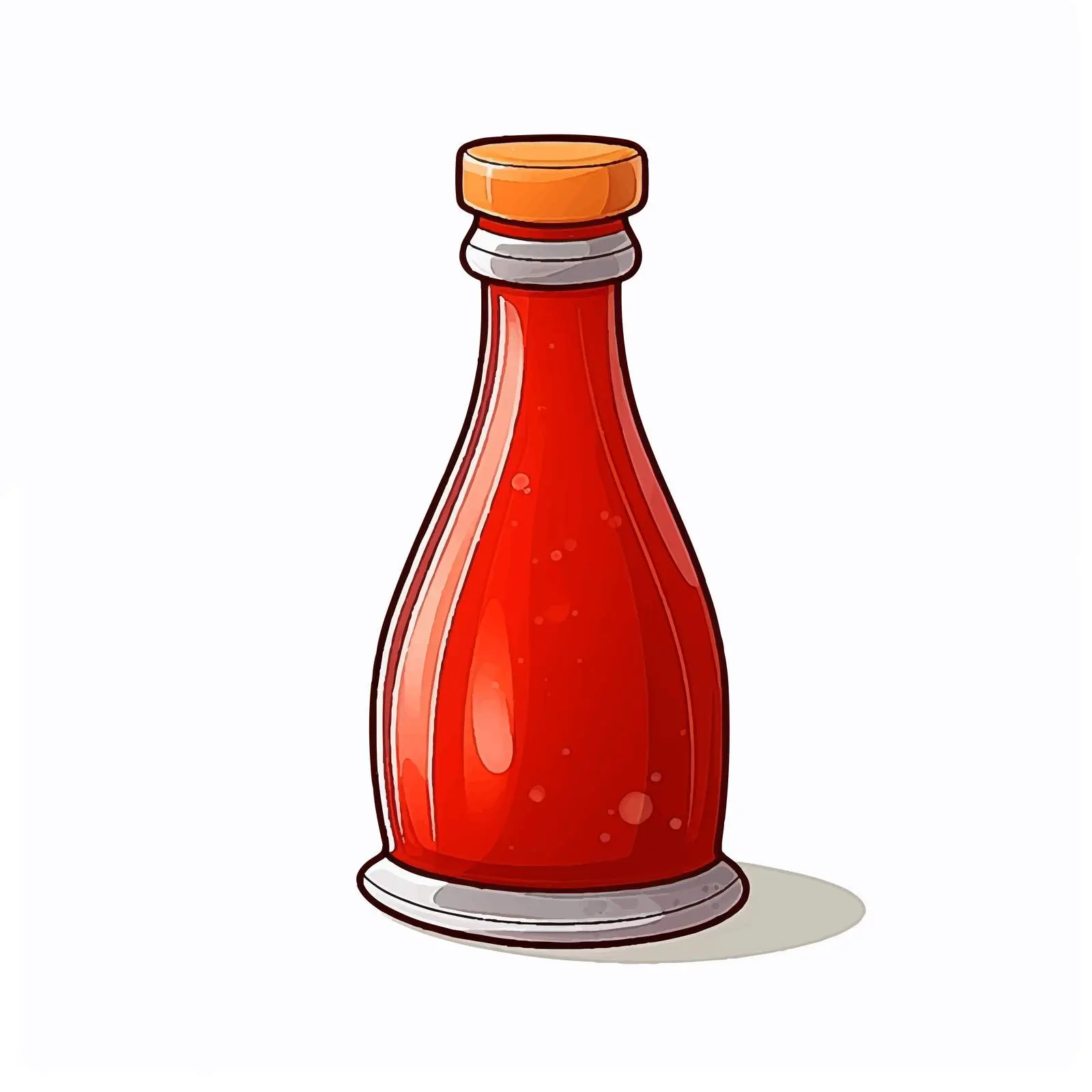 Isolated Cartoon Sauce Bottle Vector Illustration — free download from Dotvec