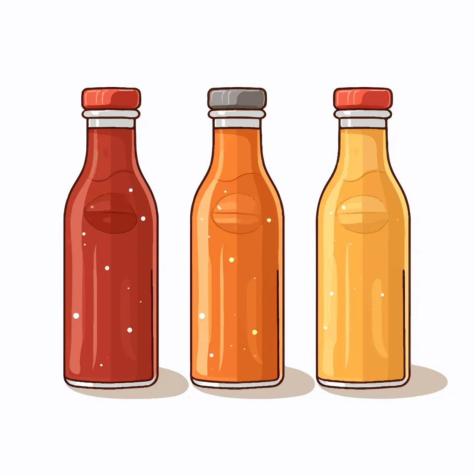 Line Art Sauce Bottle Vector Illustration — free download from Dotvec