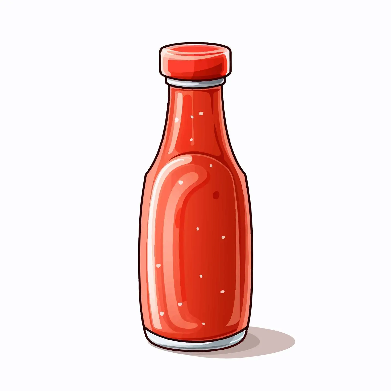 Isolated Sauce Bottle Vector Illustration — free download from Dotvec