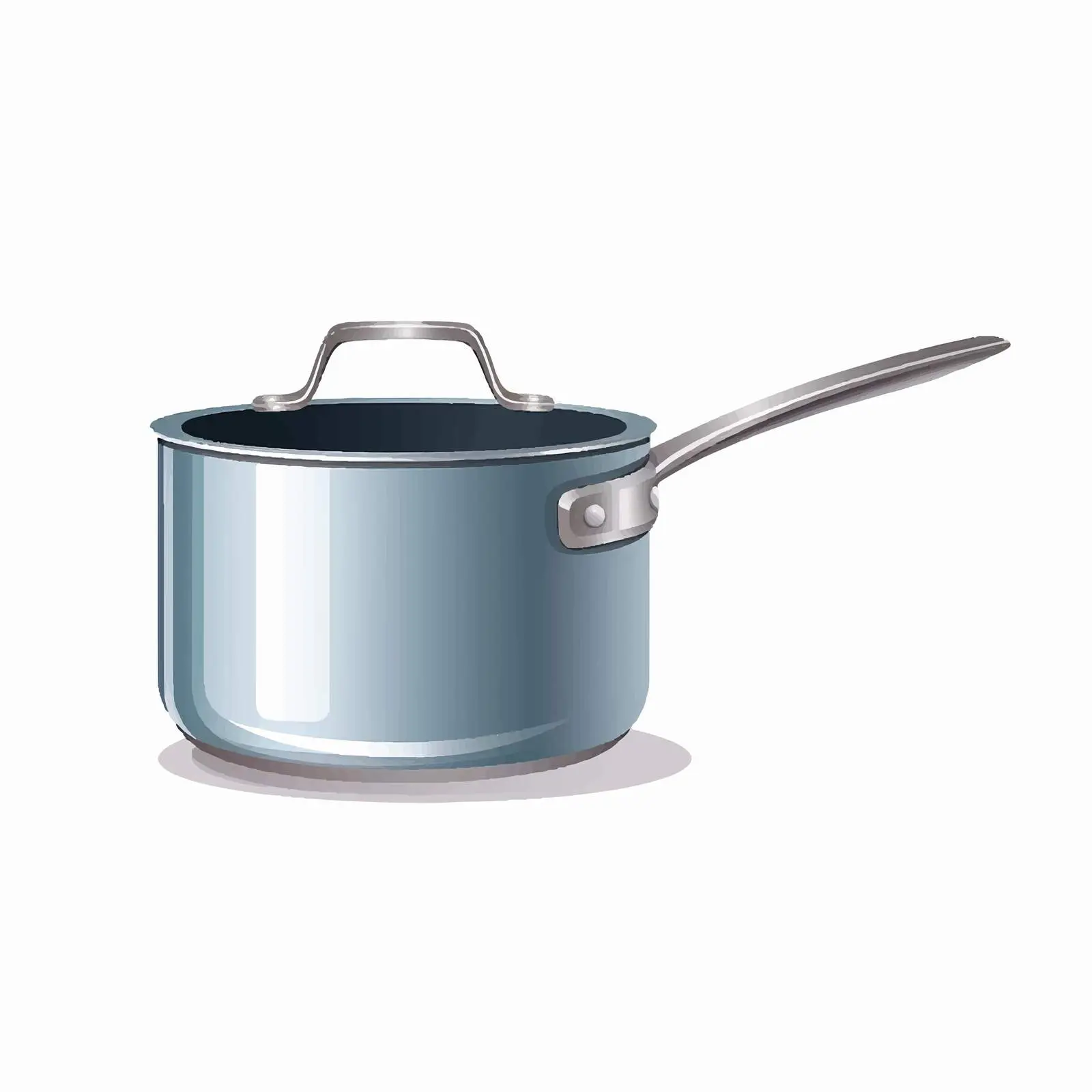 Saute Pan with Long Handle and Deep Design — free download from Dotvec