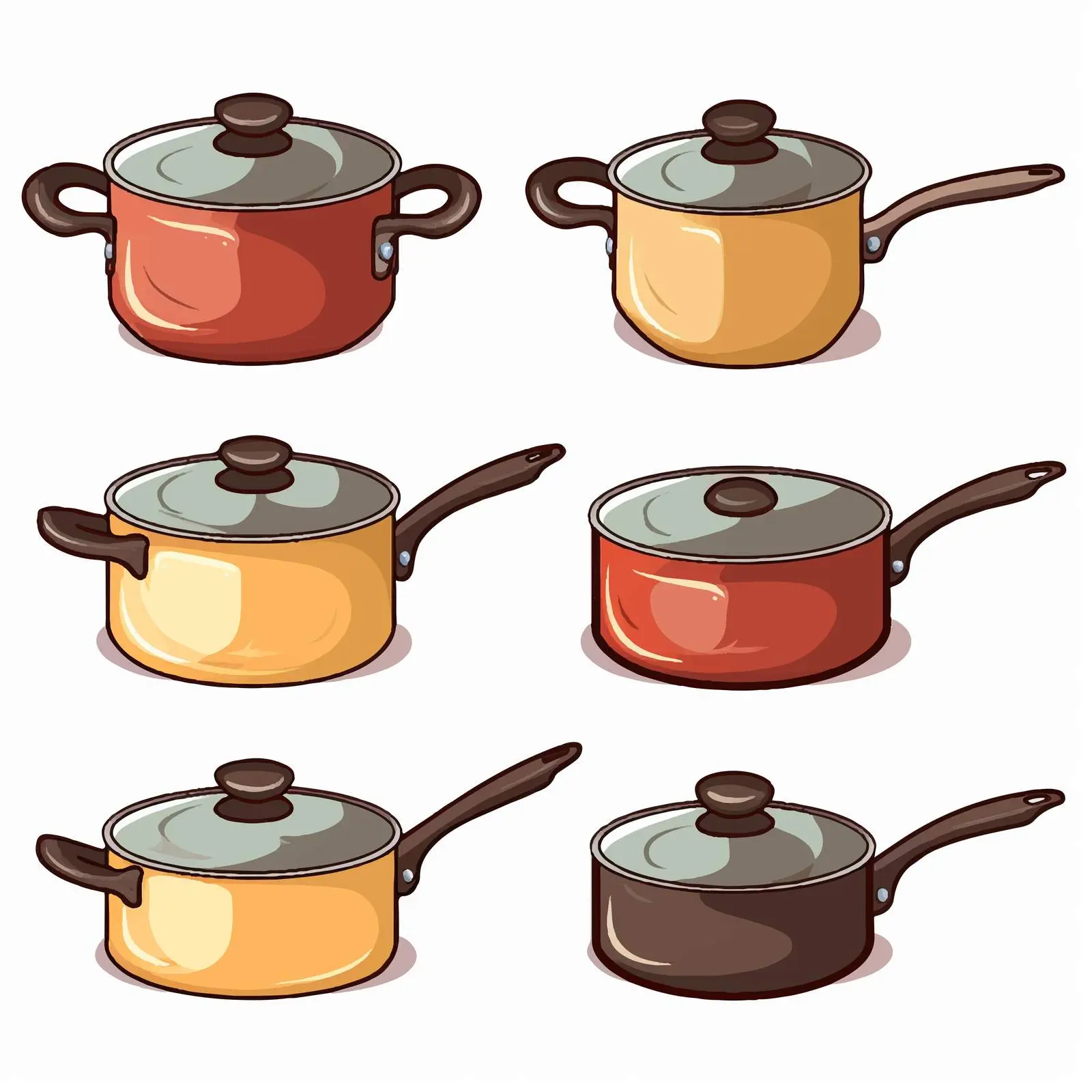 Isolated Vector Illustration of a Cooking Saucepan — free download from Dotvec
