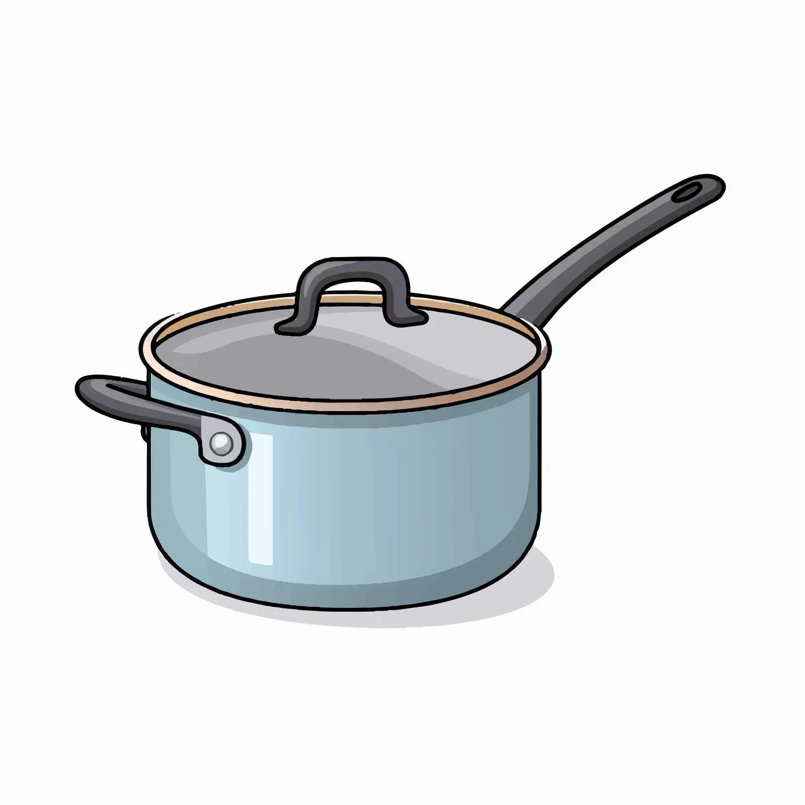 Vector Illustration of Isolated Saucepan — free download from Dotvec