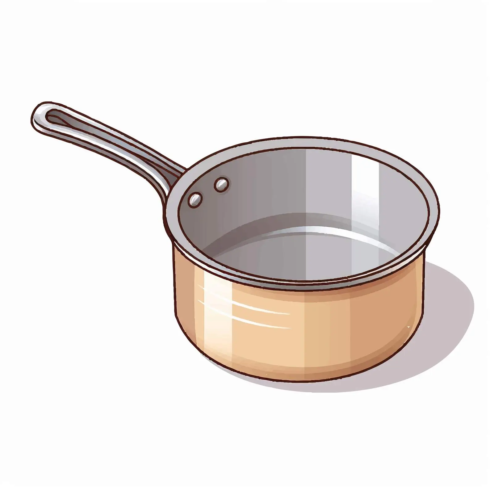 Vector Illustration of Isolated Saucepan – free homeware image from Dotvec