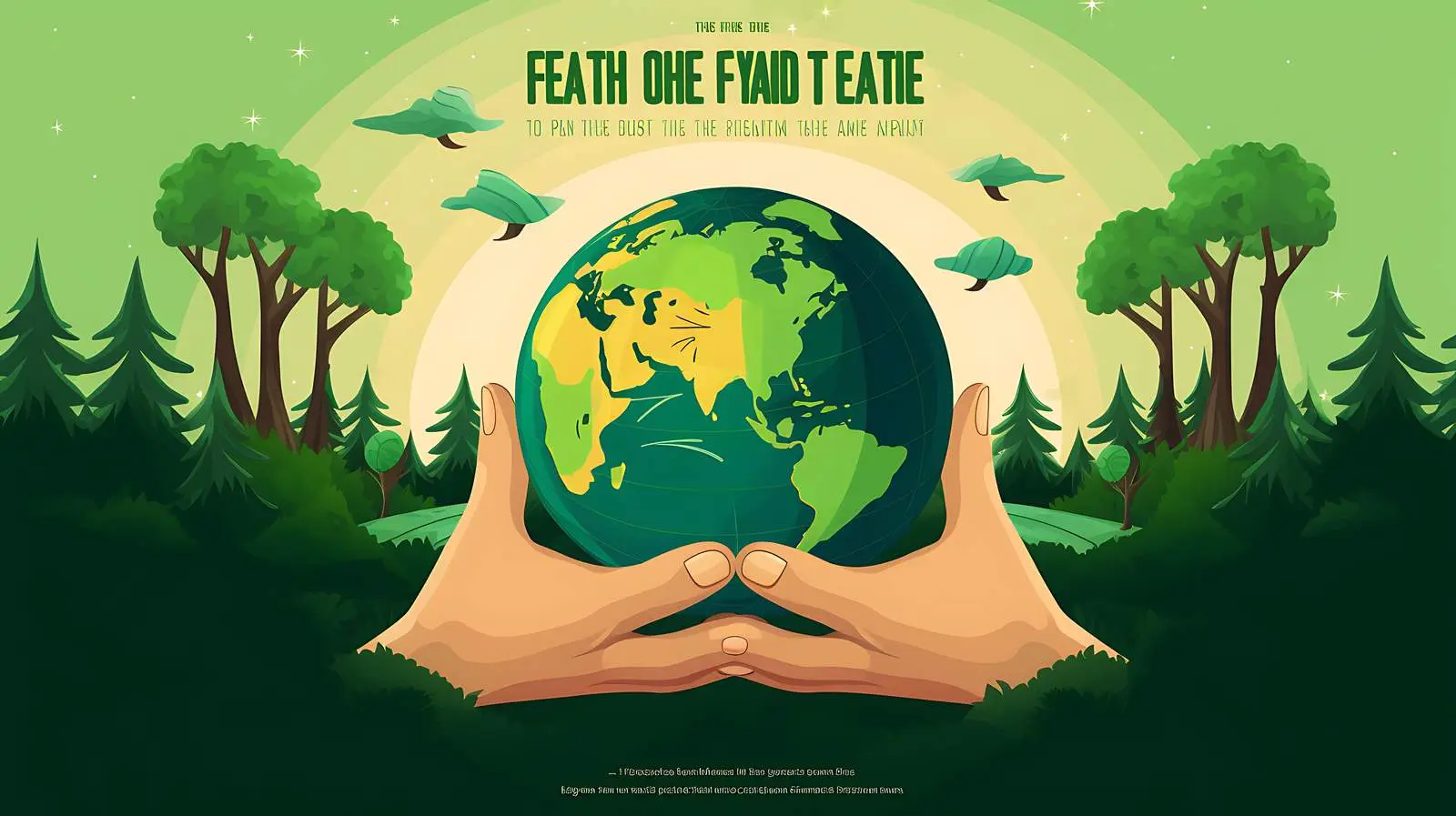 Global Conservation Awareness Message Poster — free download from Dotvec