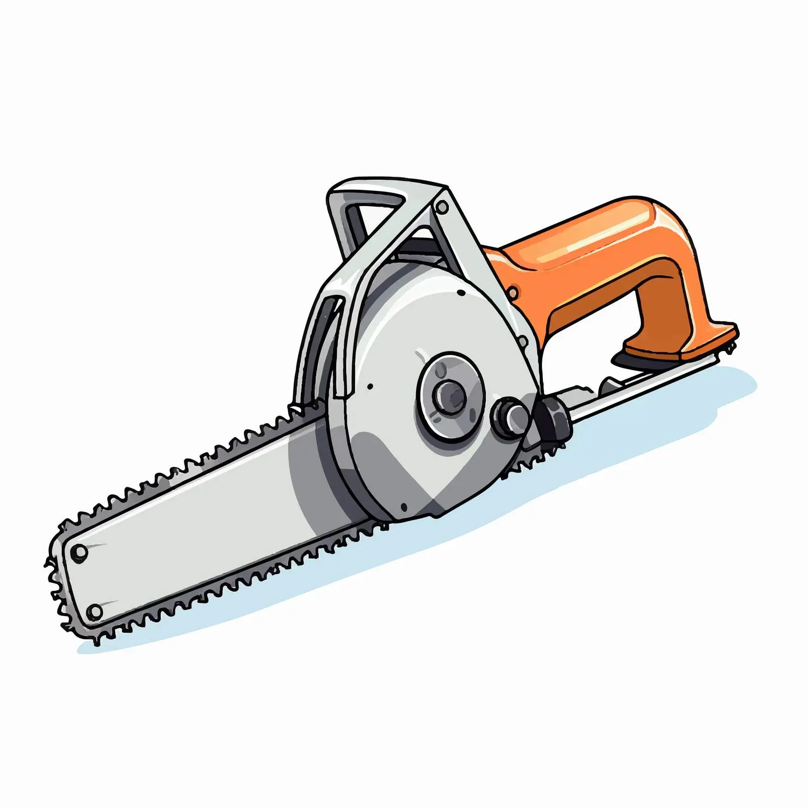 Cartoon Saw Line Vector Illustration — free download from Dotvec