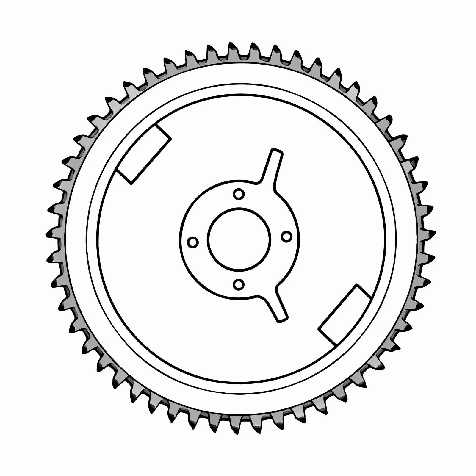 Outline Vector Saw Illustration on White Background — free download from Dotvec