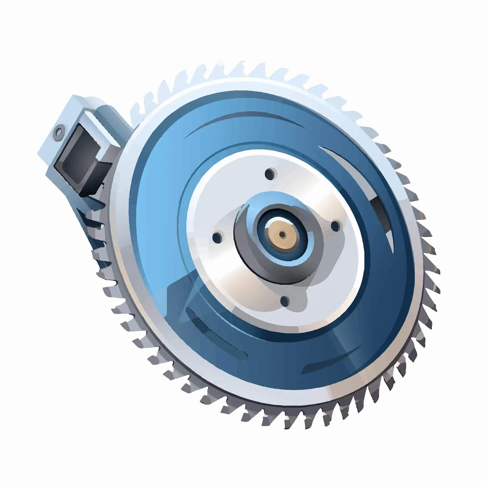 Top View Vector Illustration of Saw – free mechanical tool image from Dotvec