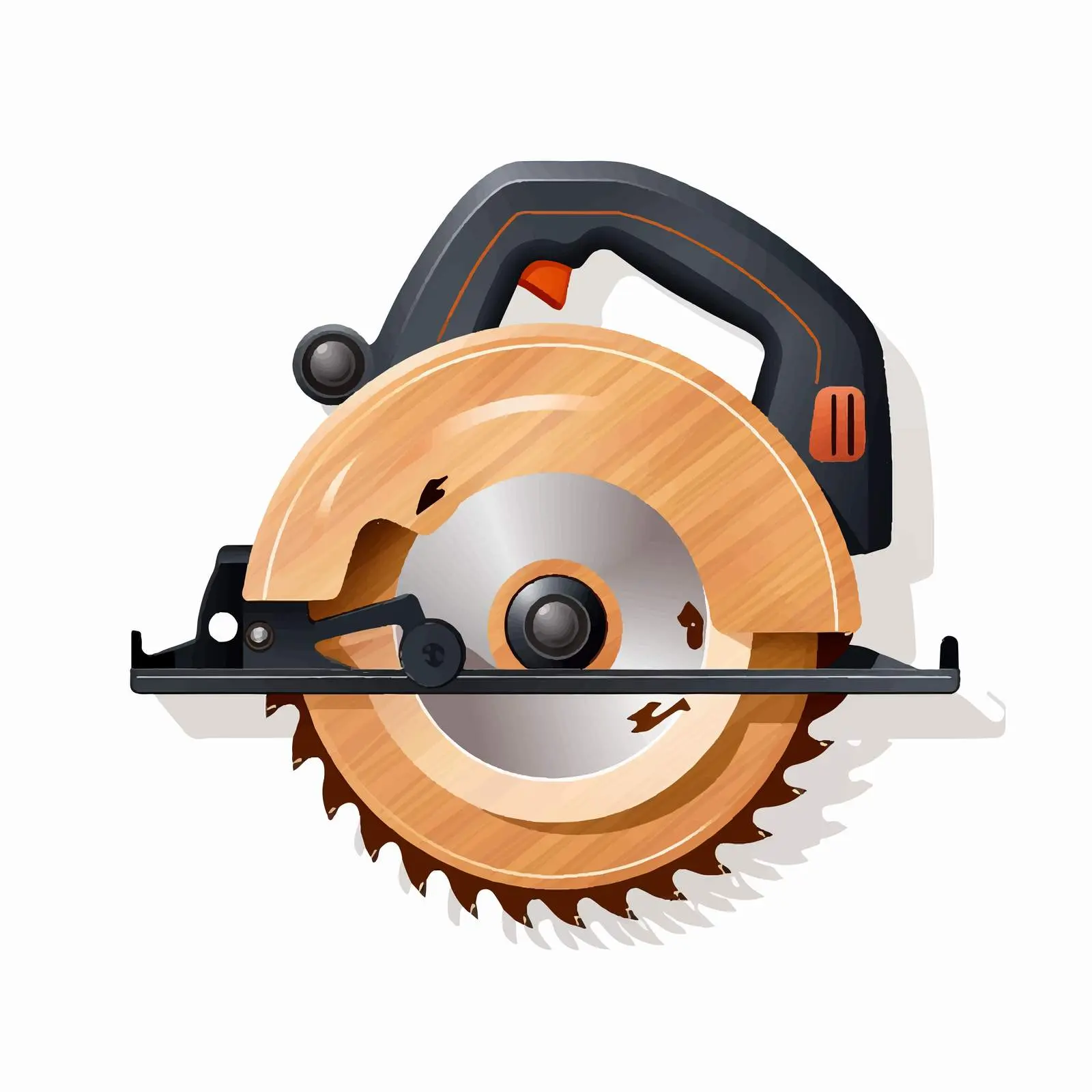 Top View Saw Vector Illustration on White Background — free download from Dotvec