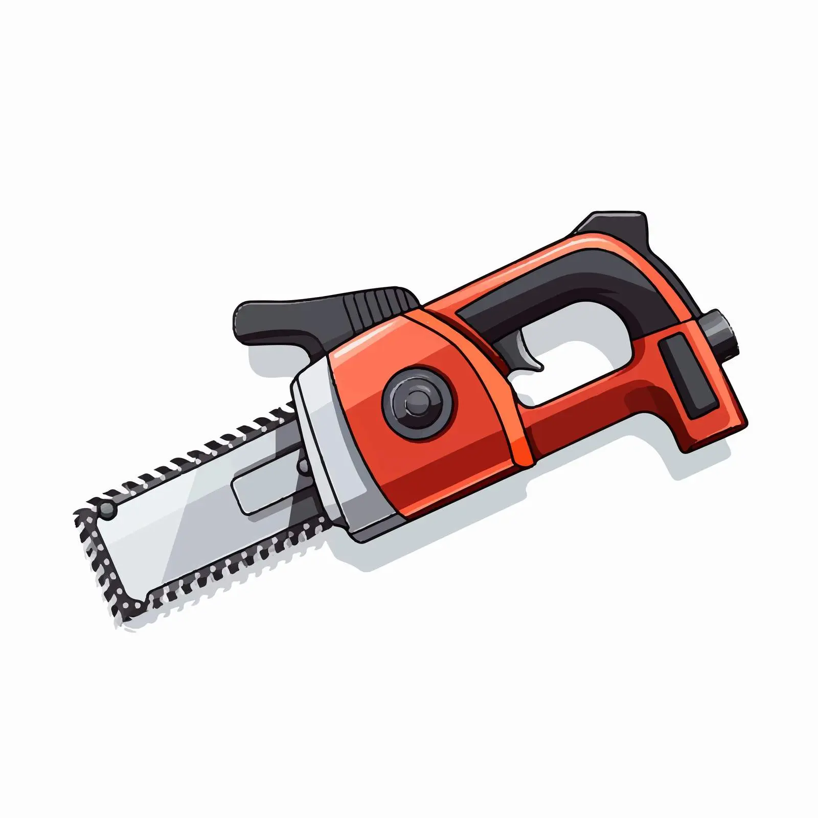 Top View Vector Illustration of Saw – free tool design image from Dotvec
