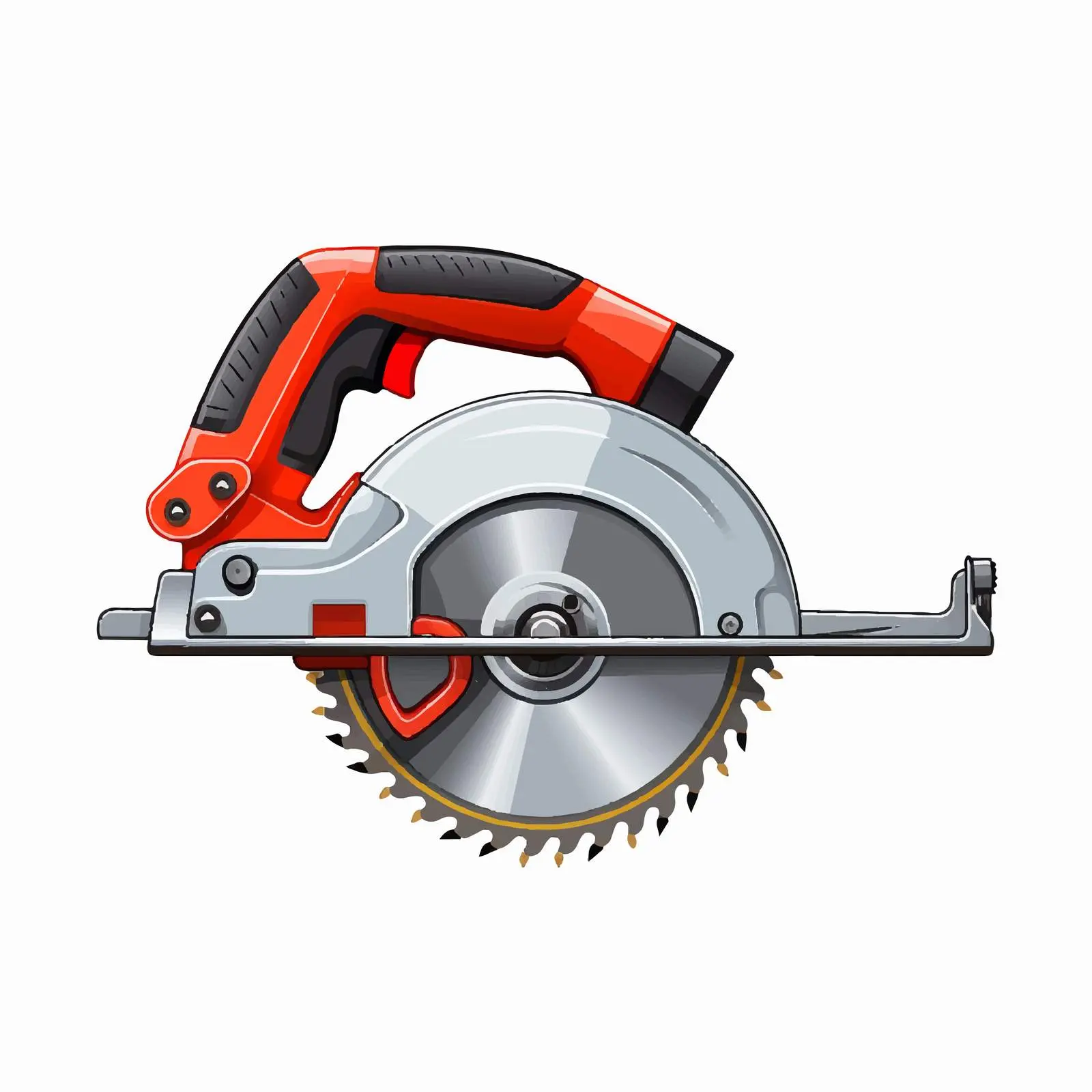 Top View Saw Vector Illustration on White Background — free download from Dotvec