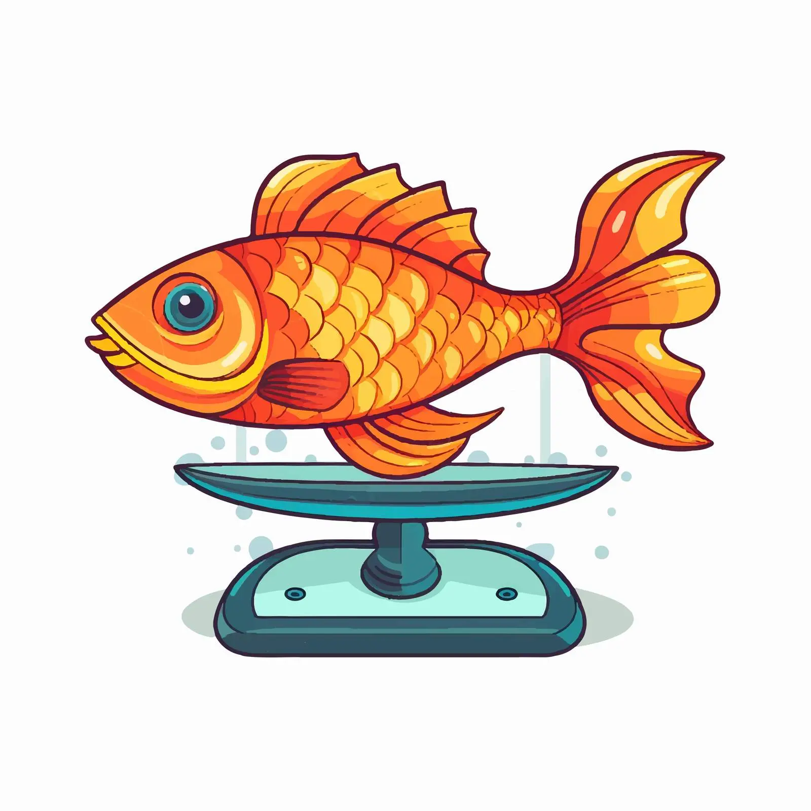 Isolated Vector Illustration of Scales on White Background — free download from Dotvec