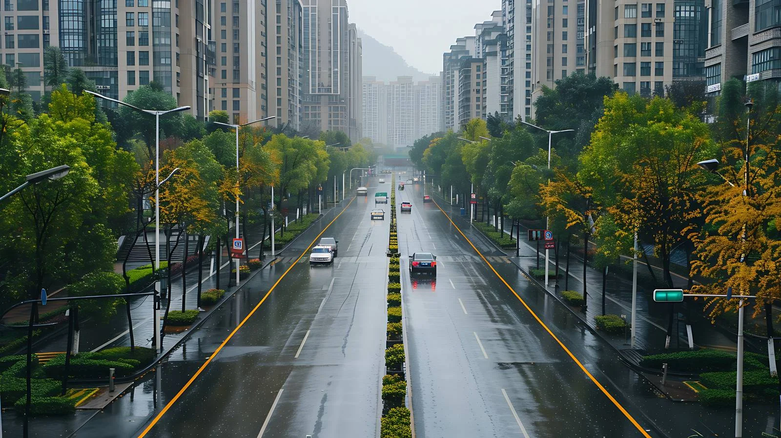 Tranquil Chengdu Tianfu Avenue White Background — free download from Dotvec