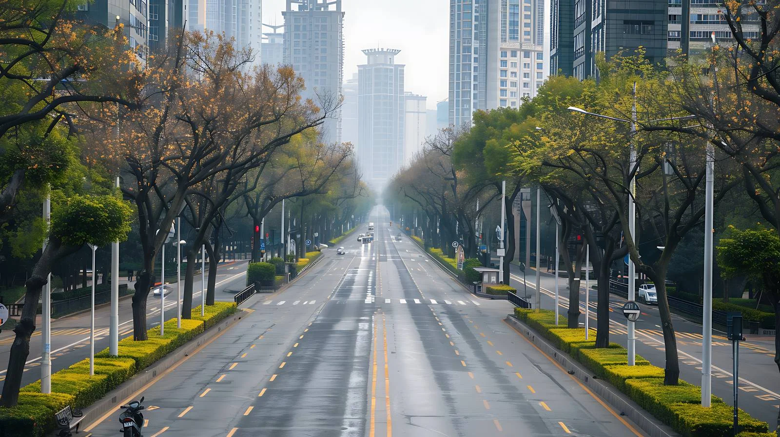 Chengdu Tianfu Avenue White Background Scene — free download from Dotvec