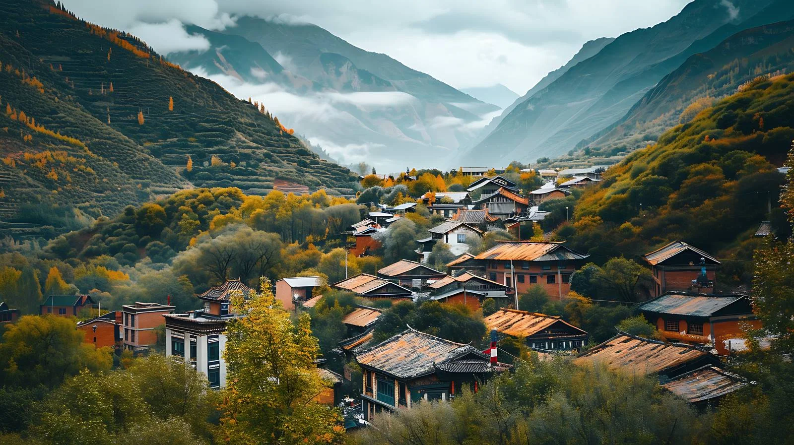 Captivating Jiarong Tibetan Village in Danba — free download from Dotvec