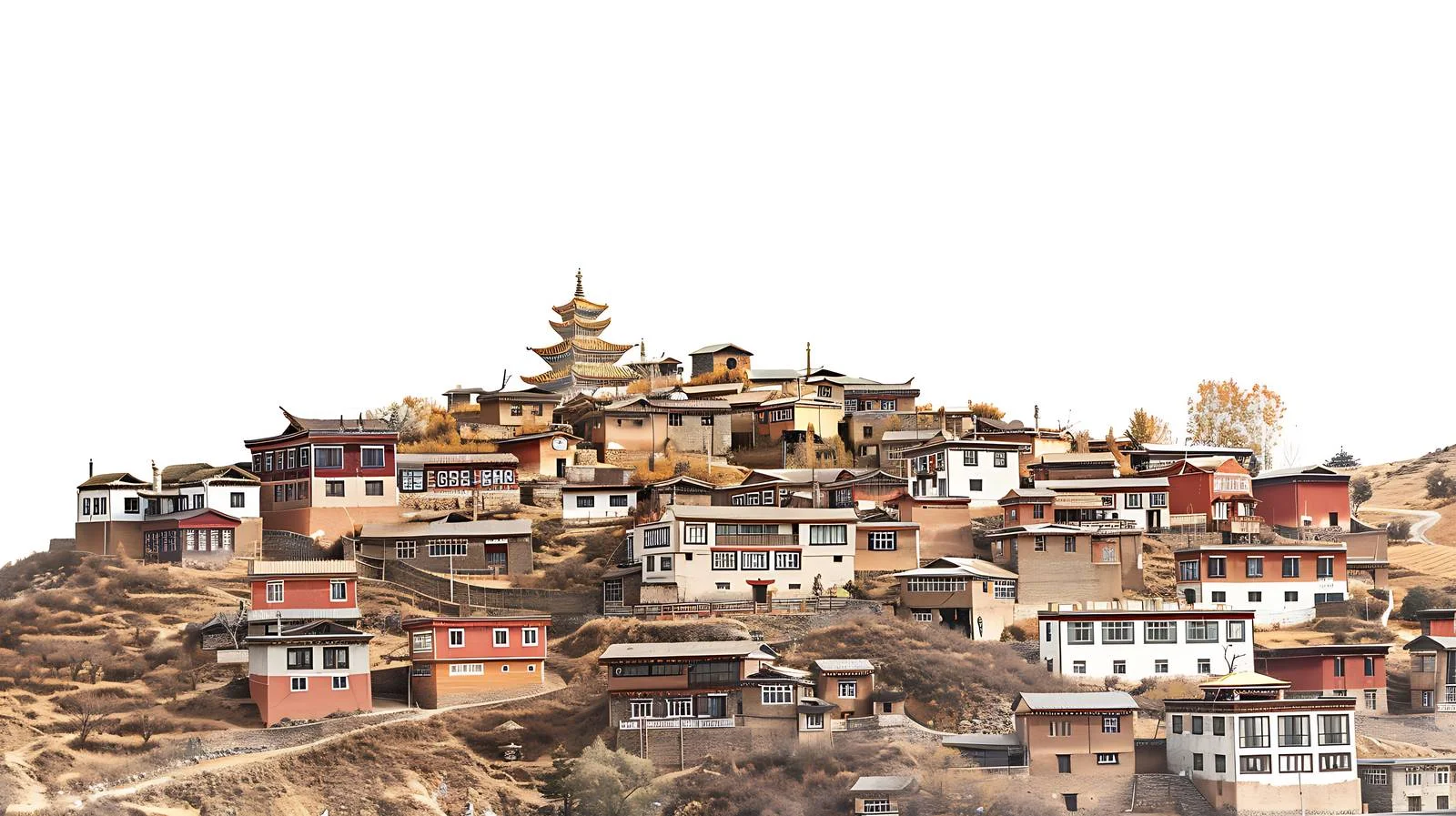 Picturesque Jiarong Tibetan Hamlet, Danba Sichuan — free download from Dotvec