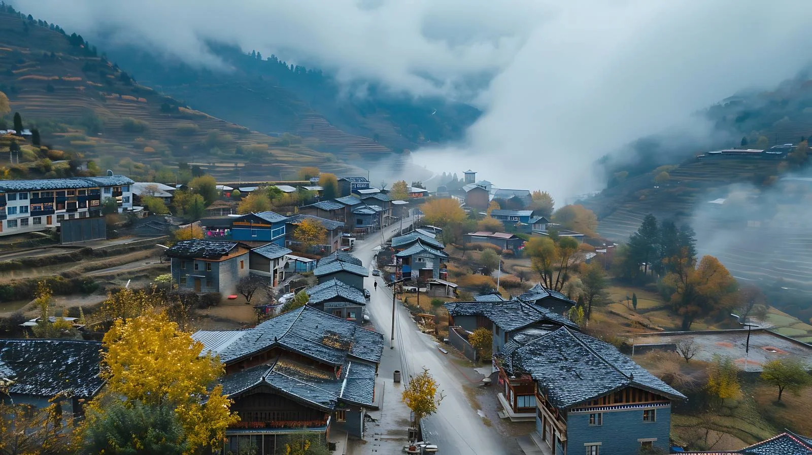 Jiarong Tibetan Village in Danba Sichuan — free download from Dotvec