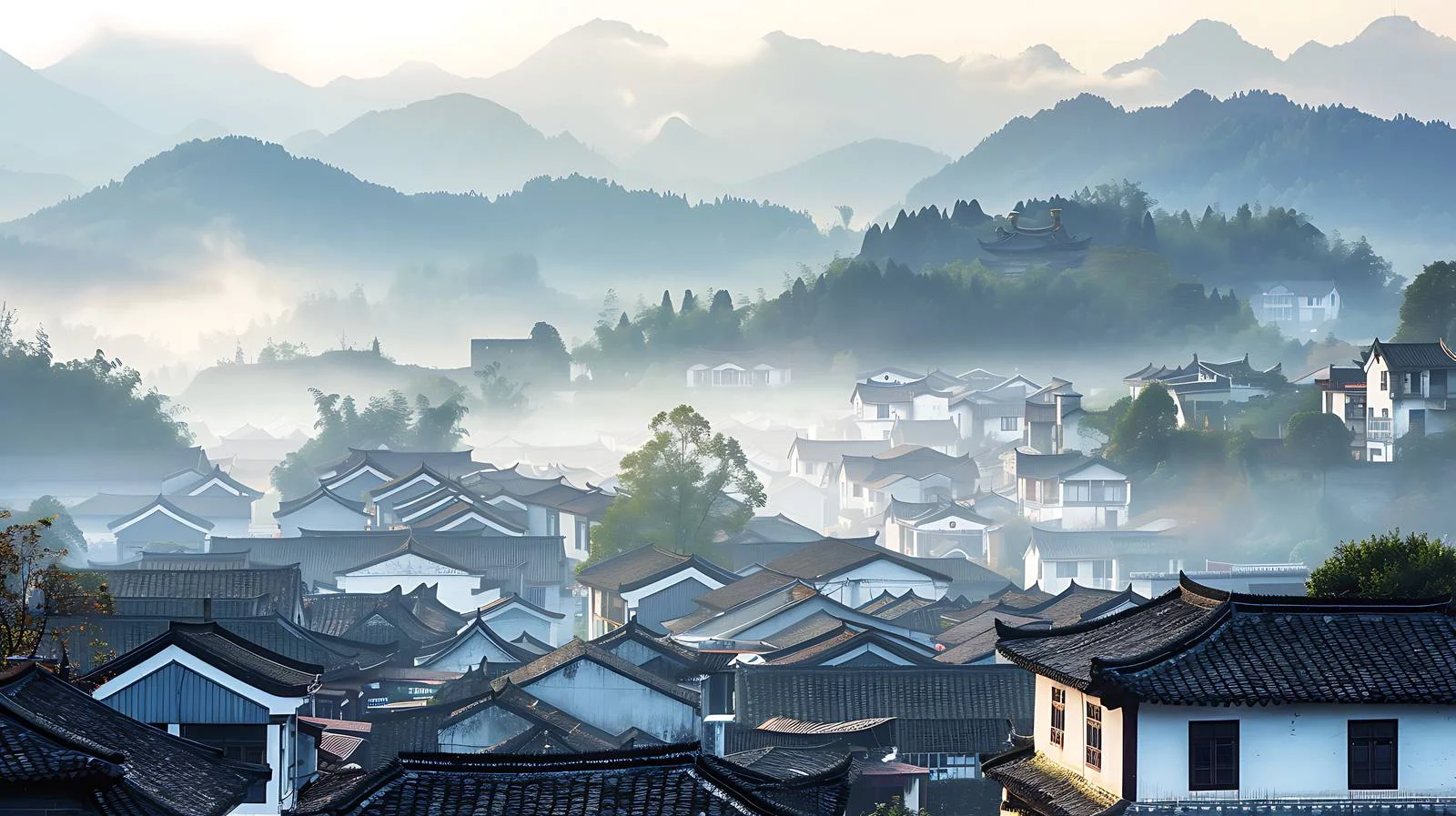 Serene Ke Village near Mount Huangshan — free download from Dotvec