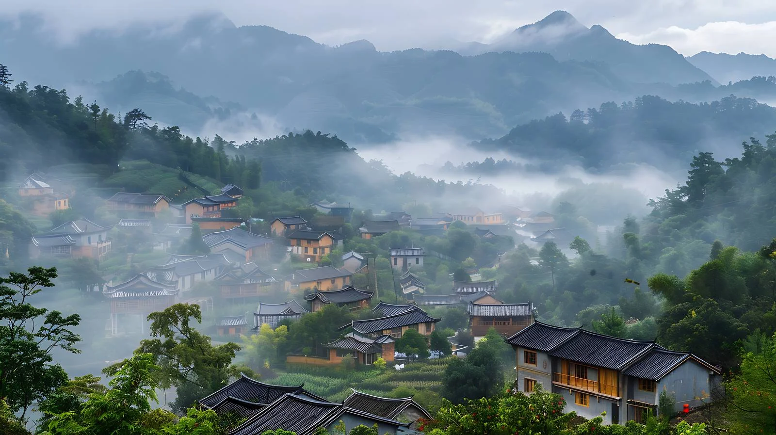 Serene Ke Village in Huangshan City — free download from Dotvec