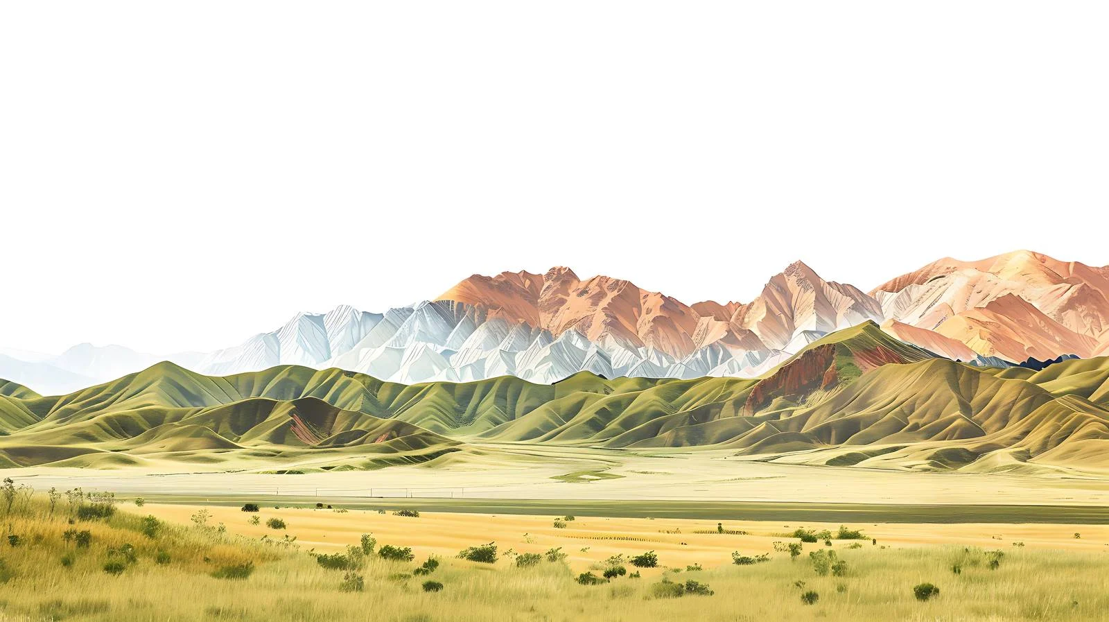 Qilian Mountains Scenery Overview — free download from Dotvec