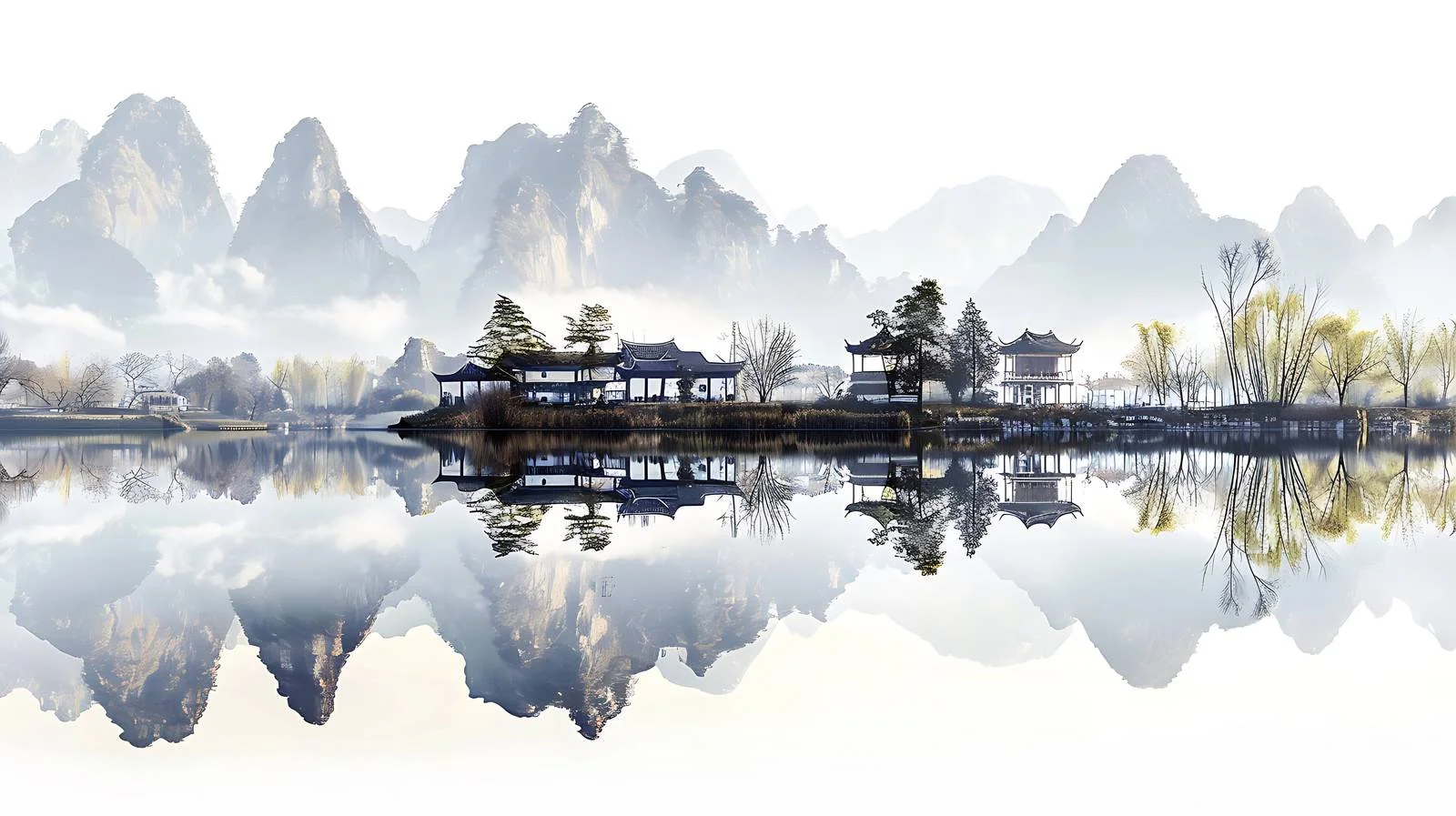 Tranquil Shili Gallery Along Xinan River — free download from Dotvec