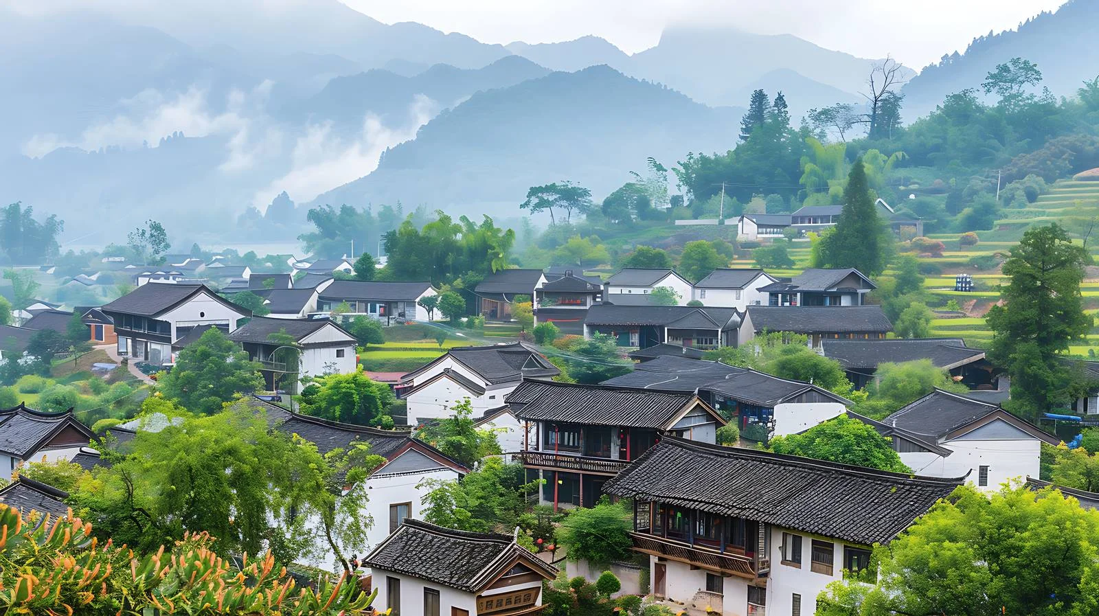 Tranquil Beauty of Xu Village, Anhui — free download from Dotvec