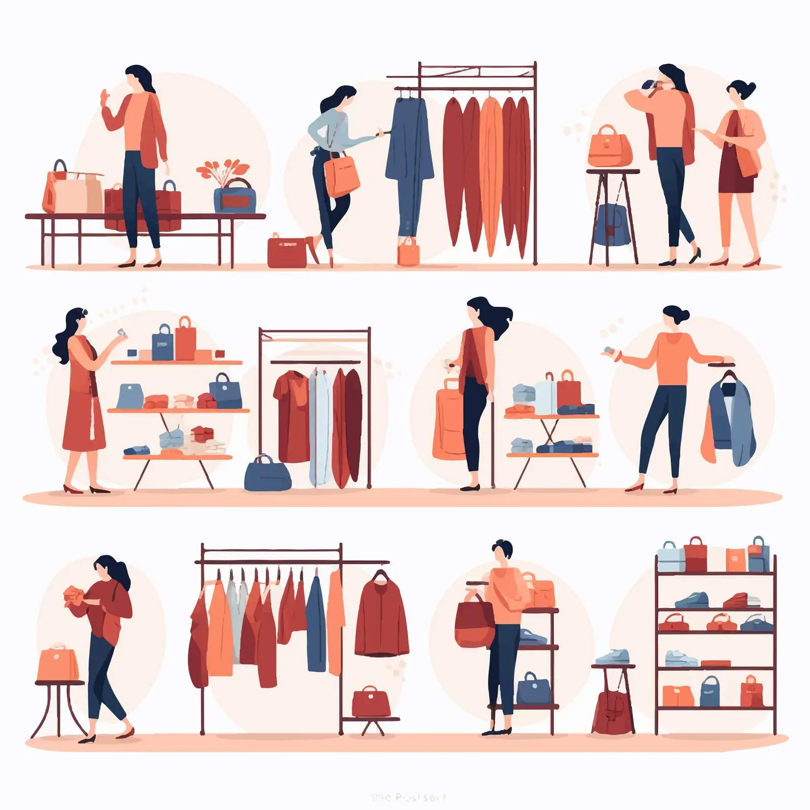 People Shopping in Fashion Retail Store — free download from Dotvec